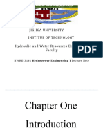 Hydropower Engineering I (HWRE 3141)  Ch-1 & Ch-2