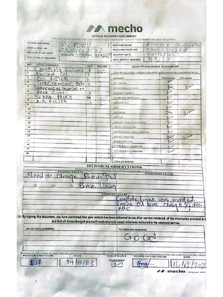Fmcg-Pka862xa Delivery Document | PDF