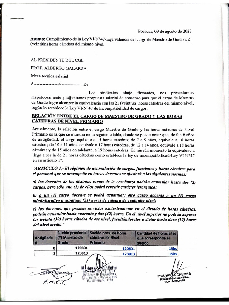 Nota Conjunta SEMAB, UDA y AMET Equivalencia | PDF