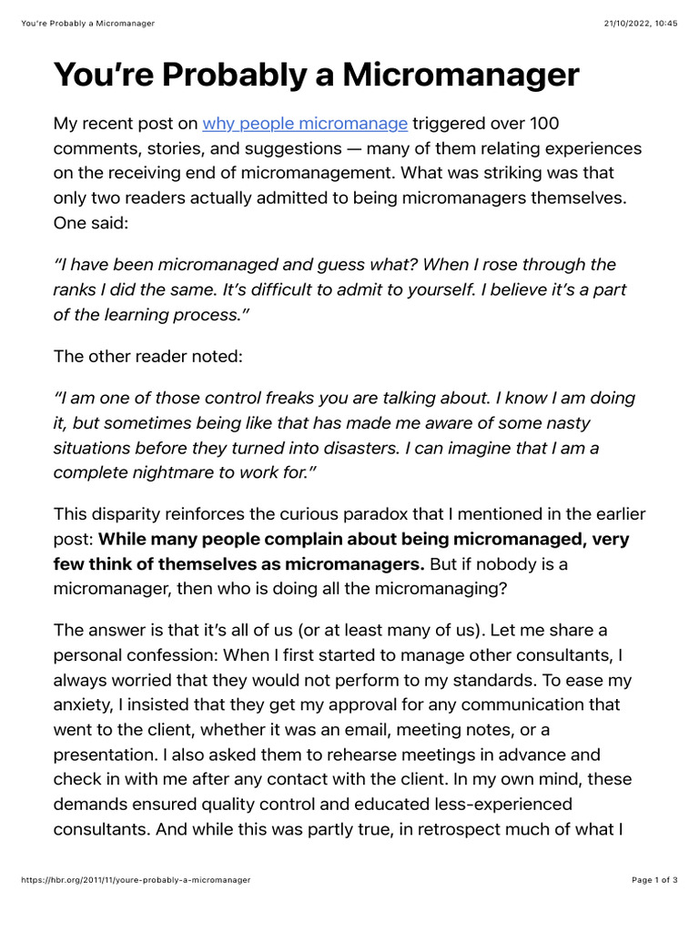 2 You Re Probably A Micromanager Download Free Pdf Anxiety Experience