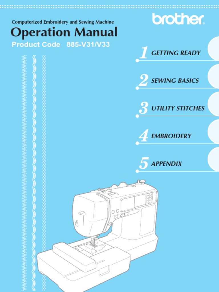 Brother Manual PDF Sewing Machine Embroidery