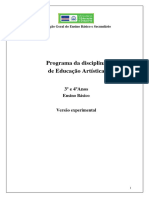 Programa Educação Artística 3º e 4º anos