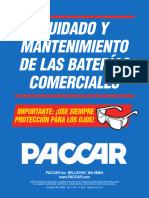 PACCAR Poster, Mantenimiento de Baterias