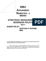 SMU A S: Strategic Management & Business Policy
