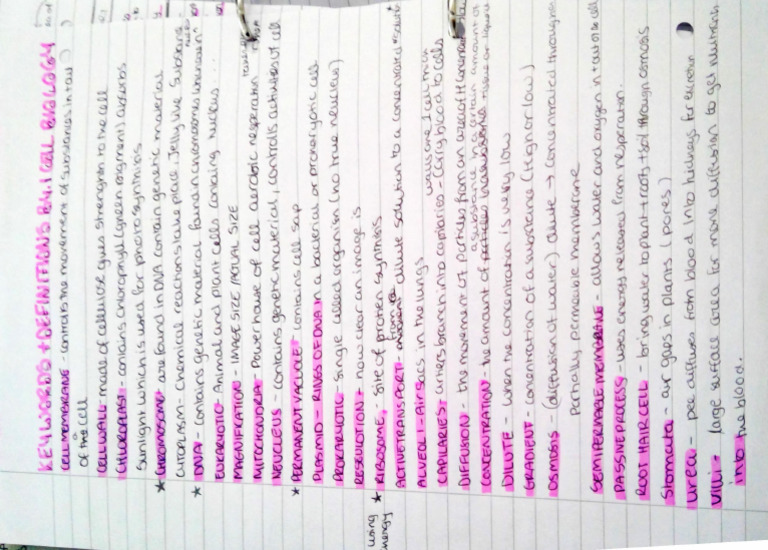 Revision GCSE B4.1 Cell Biology Aqa Triology Combined Science | PDF