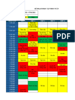 Kế Hoạch Học Tập Theo Tuần