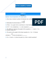 Maths Sample Paper: Part-A