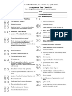acceptance test checklist