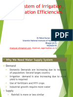 Basic System of Irrigation, Irrigation Efficiencies (Autosaved) 1