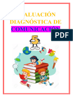 5° EVALUAC.  DIAGNÓSTICA DE COMUNICACIÓN 5TO GRADO