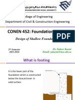 Lecture 5. Structural Design of Shallow Foundations