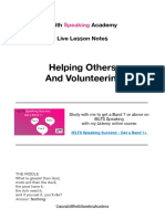 Volunteering_ Lesson Notes