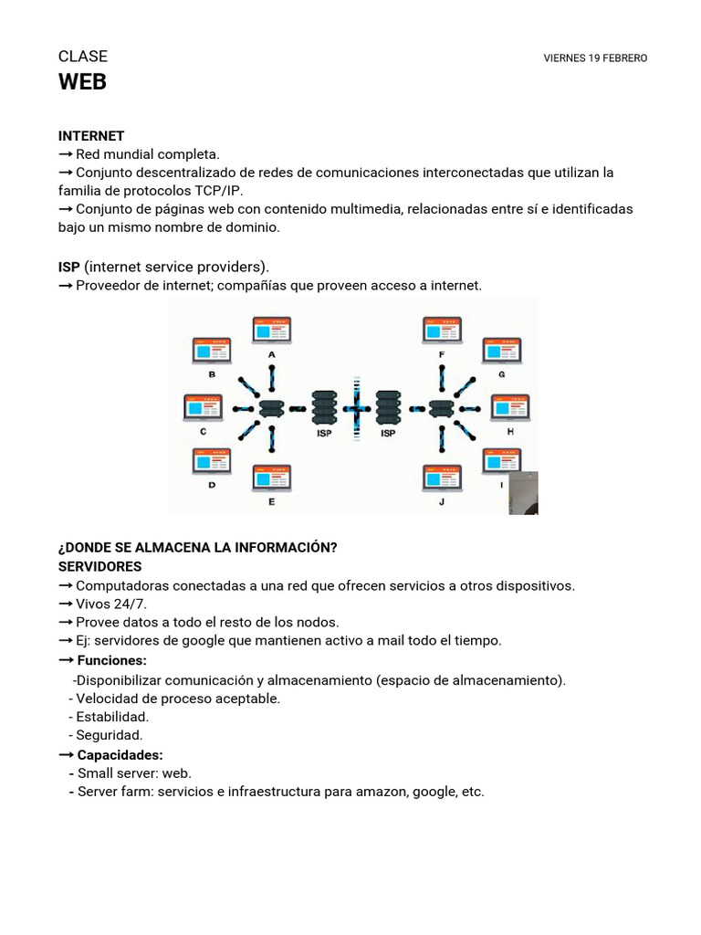 Fundamentos de Internet y Desarrollo Web | PDF | Red mundial | Internet ...