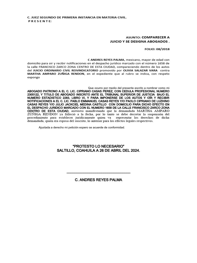 Autorizacion abogado patrono virtual job pdf