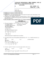Maths Class X Sample Paper Test 07 For Board Exam 2024 Answers