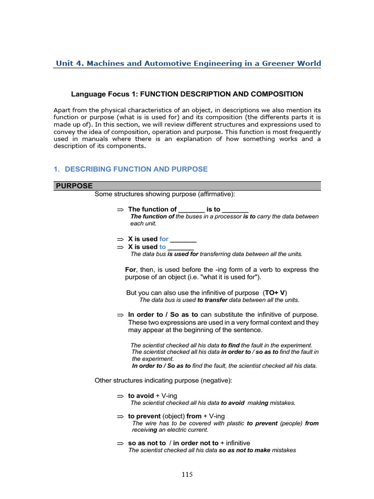 Unit 4 - Machines and Automotive Engineering in A Greener World | PDF ...