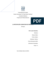 ENSAYO Participación Comunitaria en Venezuela