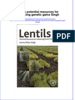 Read online textbook Lentils Potential Resources For Enhancing Genetic Gains Singh ebook all chapter pdf 