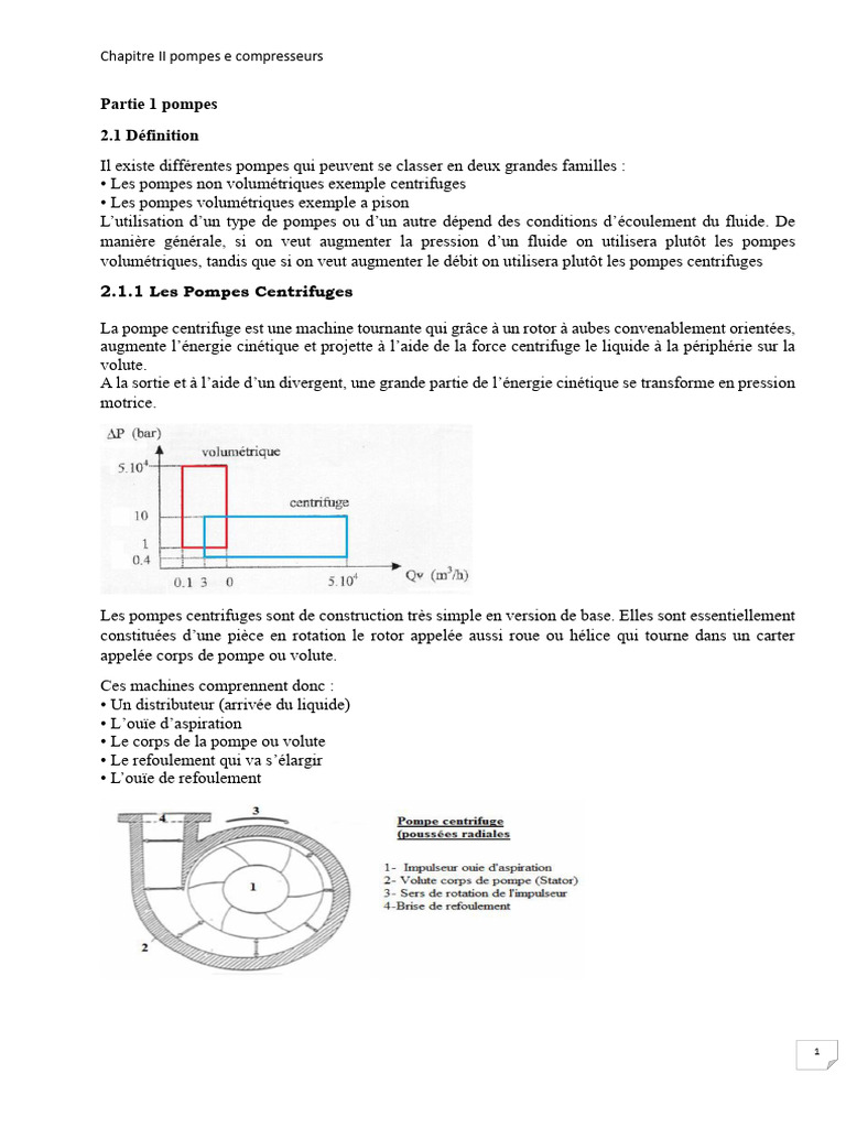 Introduction aux pompes centrifuges | PDF | Pompe | Pression
