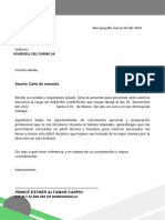 Carta de Renuncia 2024