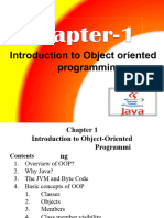 Chapter One Introduction to Object Oriented Programming OOP(1)