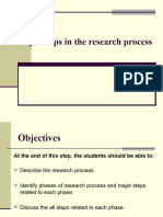 Major Steps in Research Process