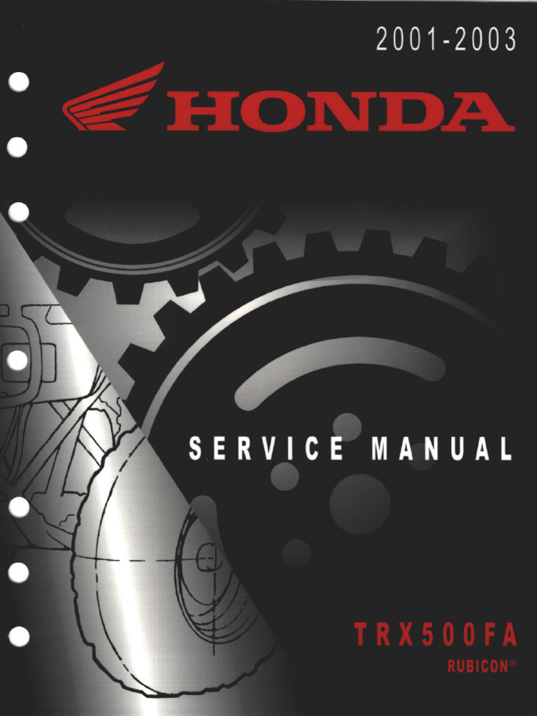 2003 HONDA RUBICON 500 SERVICE MANUAL intelligence overview