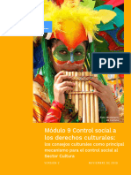 Módulo 9 Control Social A Los Derechos Culturales - Versión 2 - PDF Wilfer Ramírez