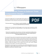 Enable Scrum Teams To Embrace Team Composition Changes