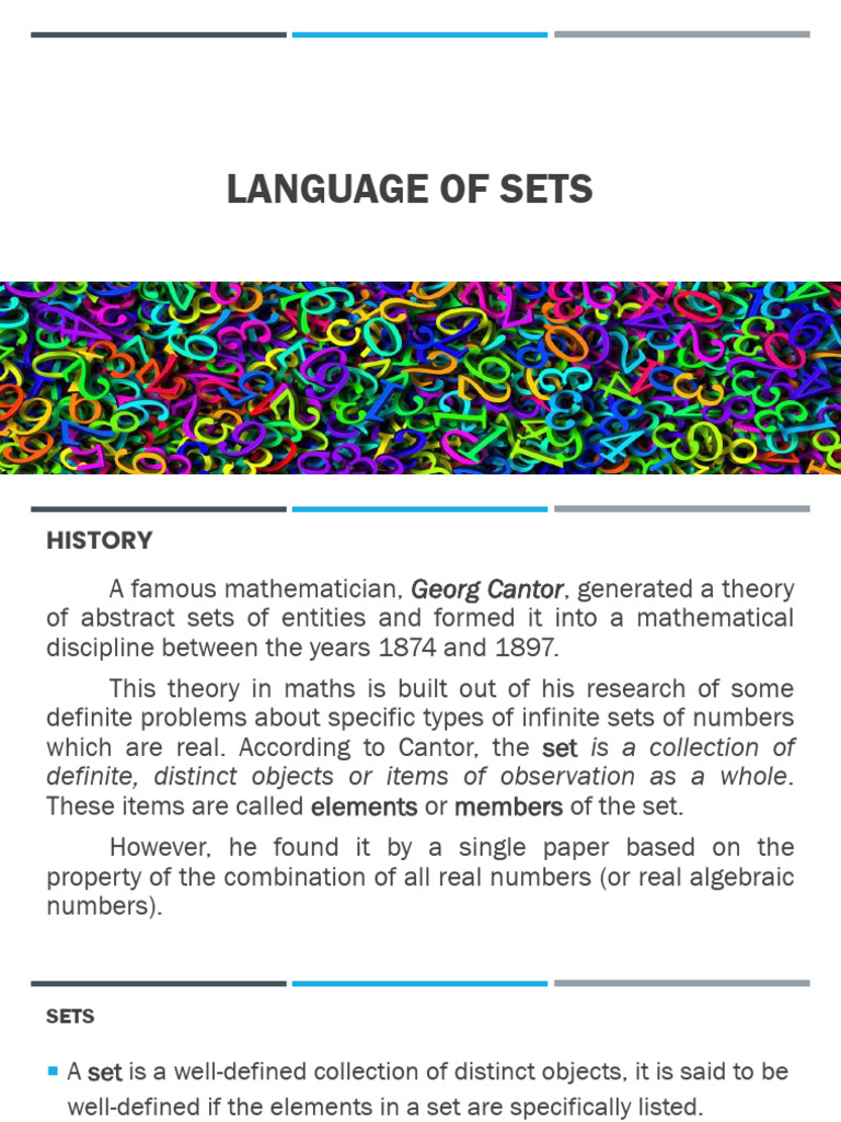 The Language of Sets Discrete Mathematics | Download Free PDF | Numbers ...