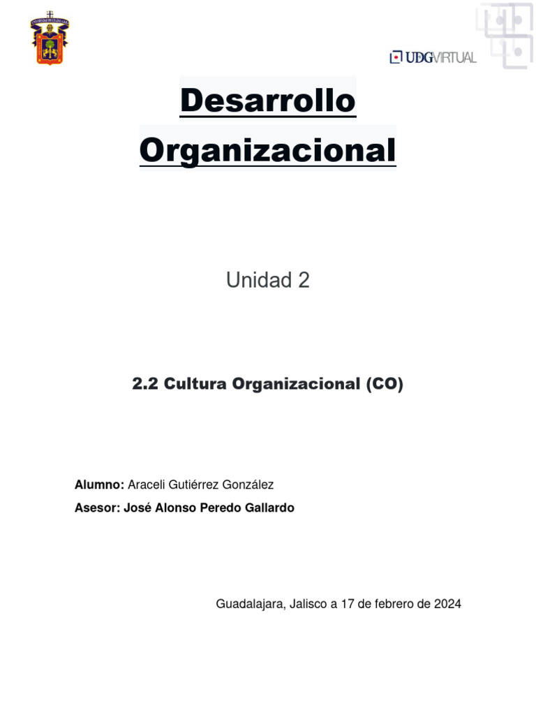 Cultura Organizacional y su Impacto | PDF