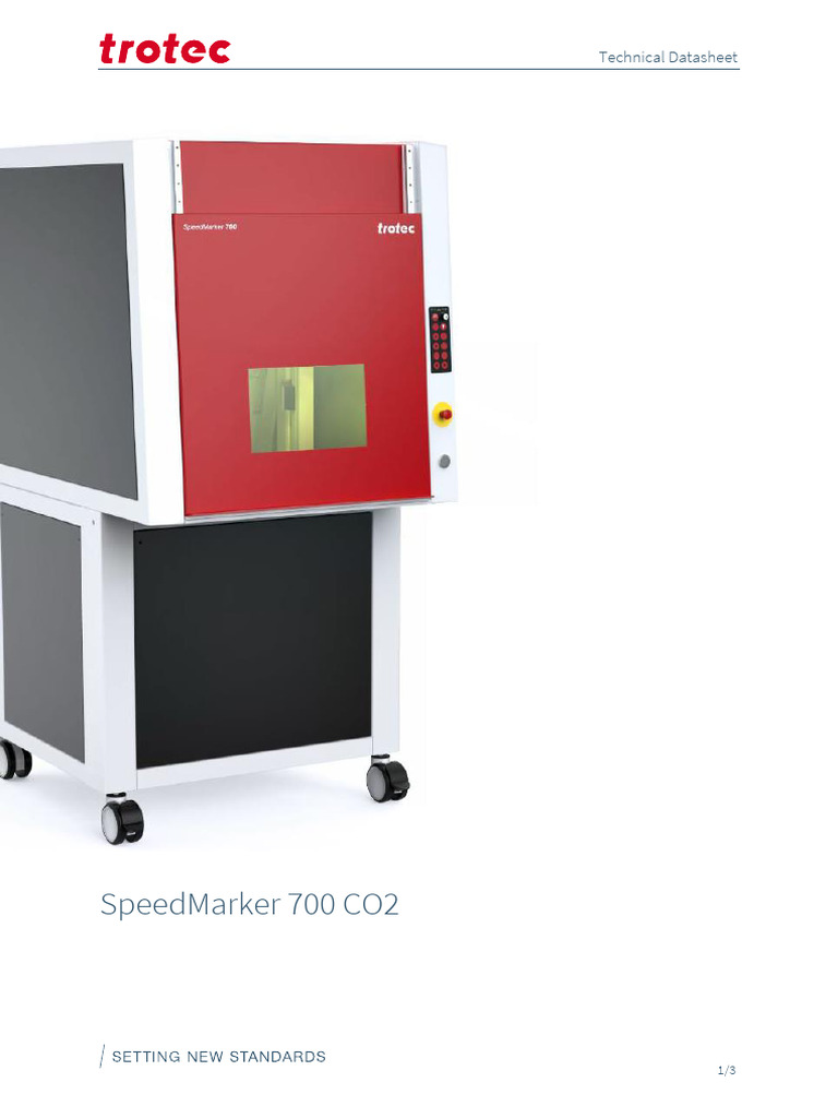 Datasheet SpeedMarker 700 CO2 de | PDF