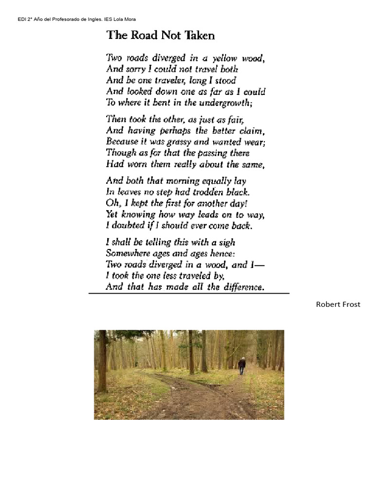 The Road Not Taken | PDF