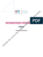 Extrait de Cours 6eme Mathematiques Renforcees