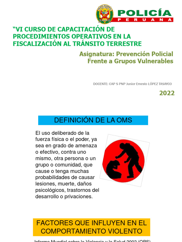 Prevención de la Violencia Familiar | PDF | Abuso infantil | La ...