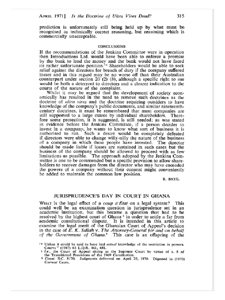 Jurisprudence's Day in Court in Ghana - Date Bah JSC | PDF