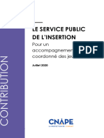 Cnape Le Service Public de Linsertion Pour Un Accompagnement Coordonne Des Jeunes
