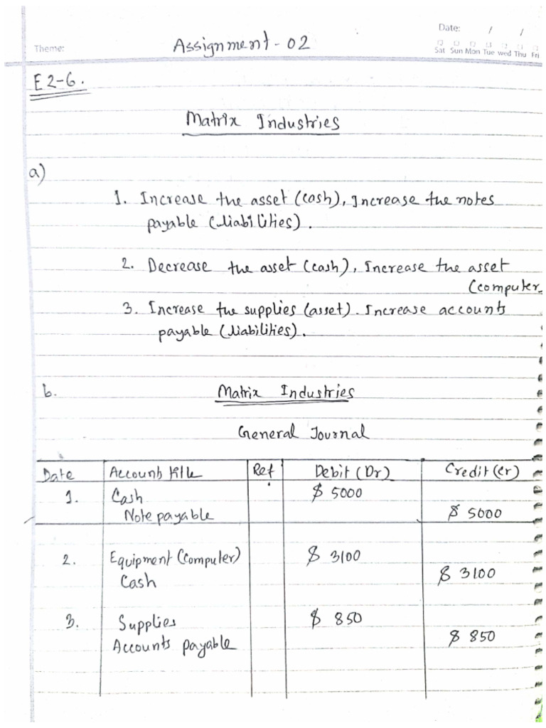 Assignment - 02 (Accounting) | PDF