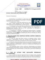 Padronização de procedimentos para vistorias e análise de projetos