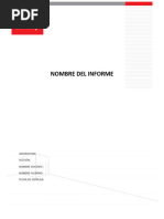 Formato Word Inacap Informe | PDF | Citación | Estilo apa