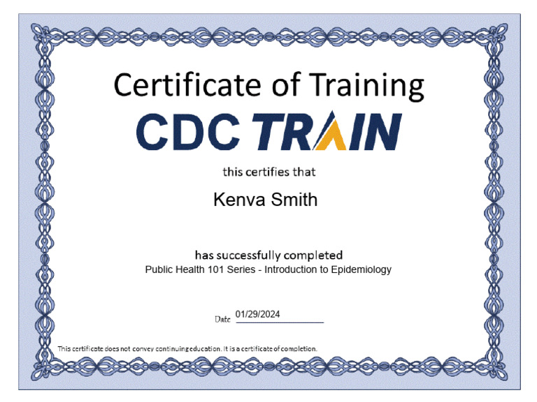 CDC Train PH 101 Epidemiology | PDF