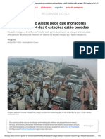Prefeito de Porto Alegre Pede Que Moradores Racionem Água 4 Das 6 Estações Estão Paradas - Rio Grande Do Sul - G1