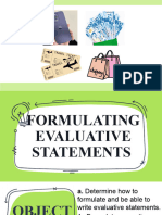 Evaluative Statements