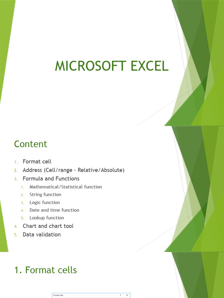 Tut2 3 4 ms excel pdf software engineering computer data