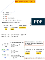 ANÁLISE COMBINATÓRIA 