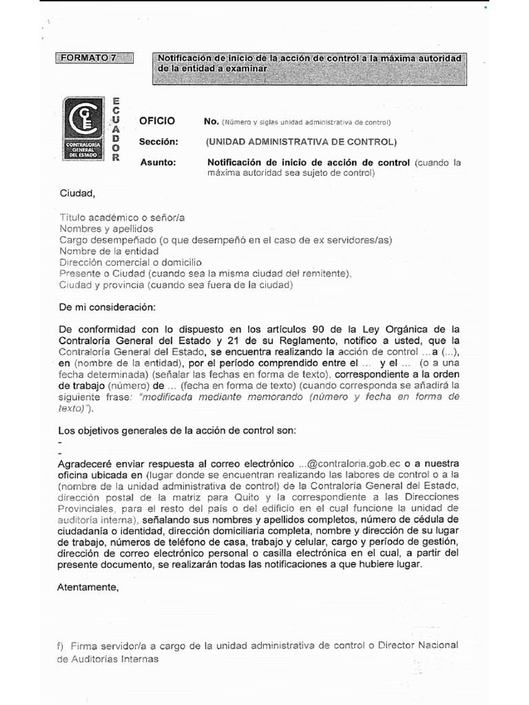 Formato 020 y 050 | PDF