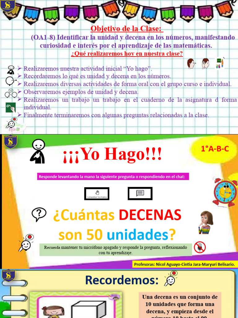 Actividades de Unidad y Decena para Niños | PDF | Cognición