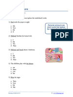 Grade 1 Personal Pronouns B