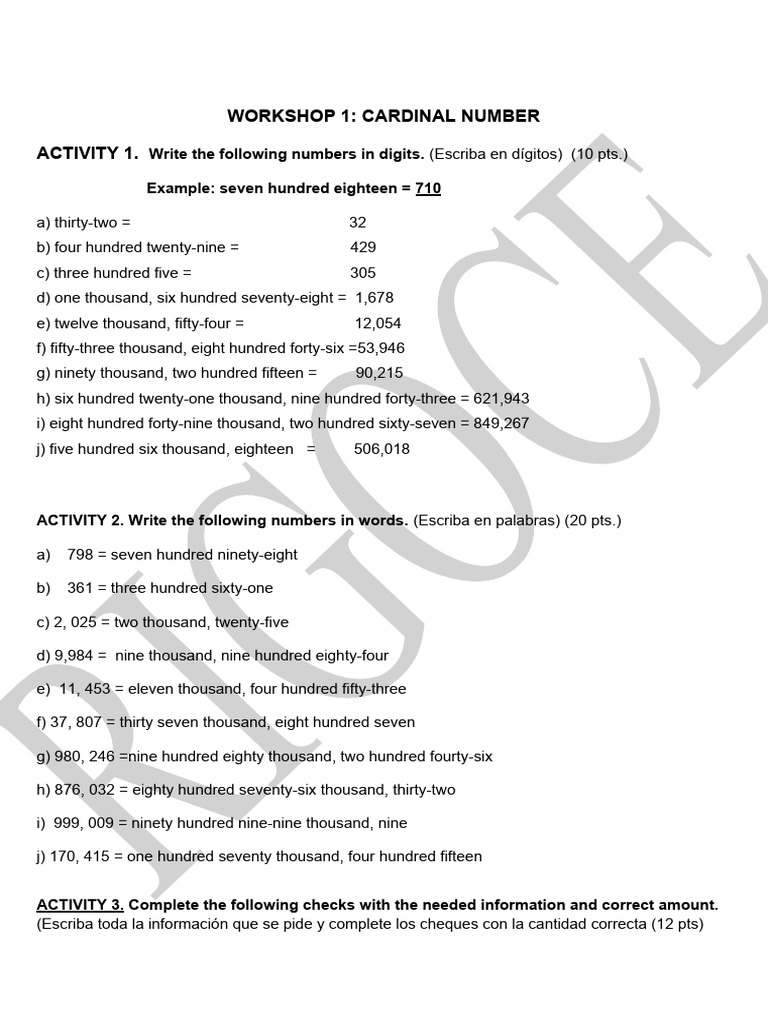 Cardinal Numbers | PDF