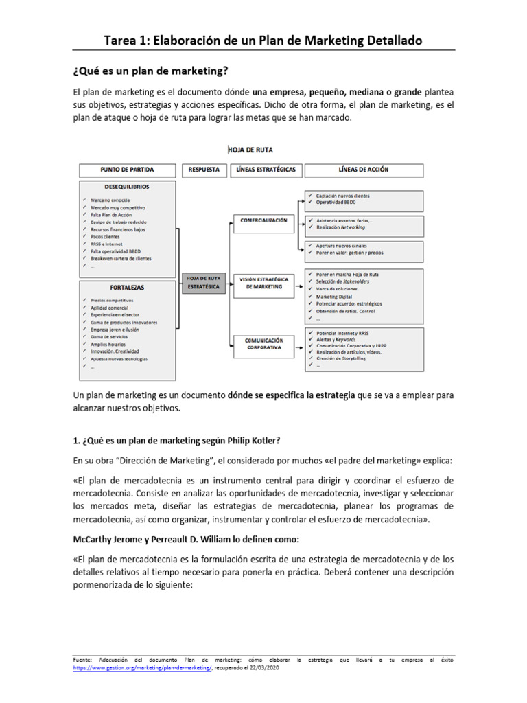 Plan de Marketing Detallado | PDF | Marketing | Business